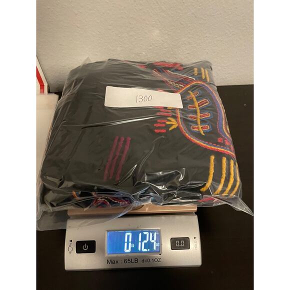 Chicos Design Sweater Womens 0 US Small Black Wool Button Up Aztec Embroidered - Picture 7 of 7